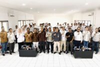 Pembukaan pelatihan dan sertifikasi pemasangan instalasi otomasi listrik industri serta pelatihan perakitan komponen fabrika (las teralis) di UPTD Balai Latihan Kerja dan Pengembangan Produktivitas (BLKPP). Foto: INIKEPRI.COM/KepriProv