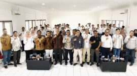 Pembukaan pelatihan dan sertifikasi pemasangan instalasi otomasi listrik industri serta pelatihan perakitan komponen fabrika (las teralis) di UPTD Balai Latihan Kerja dan Pengembangan Produktivitas (BLKPP). Foto: INIKEPRI.COM/KepriProv