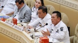 Gubernur Kepri Ansar Ahmad saat RDP dengan DPR RI. Foto: INIKEPRI.COM/Diskominfo Kepri 