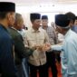Amsakar saat menghadiri Halalbihalal Wali Kota dan Wakil Wali Kota Batam bersama masyarakat Kecamatan Lubuk Baja yang digelar di Aula Ibnu Sina, Selasa (13/5/2025) malam. Foto: INIKEPRI.COM