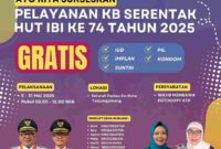 Dalam rangka memperingati Hari Ulang Tahun ke-74 Ikatan Bidan Indonesia (IBI), Dinas Kesehatan, Pengendalian Penduduk dan Keluarga Berencana (Dinkes PPKB) Kota Tanjungpinang akan menggelar pelayanan KB serentak secara gratis mulai 5-31 Mei 2025. Foto: INIKEPRI.COM/Diskominfo Tanjungpinang 