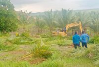 penertiban lahan warga di Tanjung Banon, yang berlangsung Jumat (2/5/2025). Foto: INIKEPRI.COM/BP Batam 