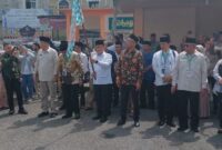 pelepasan jamaah kloter pertama dihadiri langsung oleh Wakil Menteri Agama dan Ketua Komisi VIII DPR RI. Foto: INIKEPRI.COM