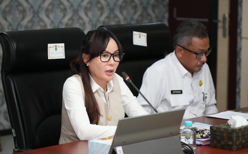 Wakil Kepala BP Batam Li Claudia Chandra memimpin rapat. Foto: INIKEPRI.COM/BP Batam