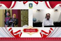 Sejumlah Organisasi Perangkat Daerah Kabupaten Natuna di antara Dinas Dinas Perindustrian Perdagangan Koperasi dan Usaha Mikro, Badan Perencanaan, Penelitian dan Pengembangan Daerah,Dinas Pemberdayaan Masyarakat dan Desa, Dinas Komunikasi dan Informatika, mengikuti secara virtual Acara Rapat Koordinasi Daerah Percepatan Pembentukan Koperasi Desa/ Kelurahan Merah Putih Tingkat Provinsi Kepulauan Riau Secara Virtual melalui via Zoom. Foto: INIKEPRI.COM/NatunaKab