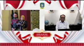 Sejumlah Organisasi Perangkat Daerah Kabupaten Natuna di antara Dinas Dinas Perindustrian Perdagangan Koperasi dan Usaha Mikro, Badan Perencanaan, Penelitian dan Pengembangan Daerah,Dinas Pemberdayaan Masyarakat dan Desa, Dinas Komunikasi dan Informatika, mengikuti secara virtual Acara Rapat Koordinasi Daerah Percepatan Pembentukan Koperasi Desa/ Kelurahan Merah Putih Tingkat Provinsi Kepulauan Riau Secara Virtual melalui via Zoom. Foto: INIKEPRI.COM/NatunaKab
