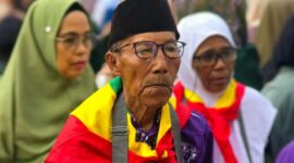 Abdul Kadir bin Abdul Salam (84), jamaah haji tertua dari daerah tersebut, wafat di Madinah, Arab Saudi, pada Kamis (8/5/2025) pukul 17.30 waktu Arab Saudi (WAS). Foto: Istimewa 