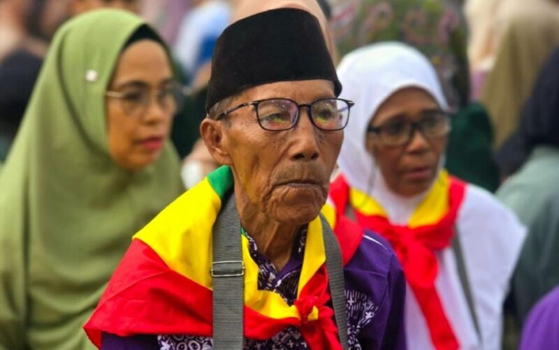 Abdul Kadir bin Abdul Salam (84), jamaah haji tertua dari daerah tersebut, wafat di Madinah, Arab Saudi, pada Kamis (8/5/2025) pukul 17.30 waktu Arab Saudi (WAS). Foto: Istimewa 