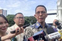 Sejumlah pengurus Badan Pengusahaan Kawasan Perdagangan Bebas dan Pelabuhan Bebas Batam menyambangi Istana Negara untuk bertemu Presiden Prabowo Subianto. Foto: Eva/detikcom