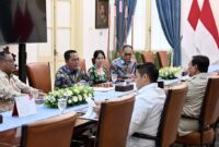 Kepala Badan Pengusahaan (BP) Batam, Amsakar Achmad, bersama jajaran melaporkan strategi percepatan investasi kepada Presiden Republik Indonesia, Prabowo Subianto, dalam audiensi resmi di Istana Kepresidenan Jakarta, Kamis (22/5/2025). Foto: INIKEPRI.COM/BP Batam 