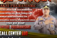 Flyer berantas premanisme. Foto: Polres Lingga 
