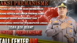 Flyer berantas premanisme. Foto: Polres Lingga 