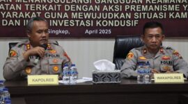 Kepala Kepolisian Resor (Kapolres) Lingga secara resmi membuka Latihan Pra Operasi (Latpraops) Pekat Seligi 2025 bertempat di Rupatama Mapolres Lingga, Jumat (2/5/2025). Foto: INIKEPRI.COM
