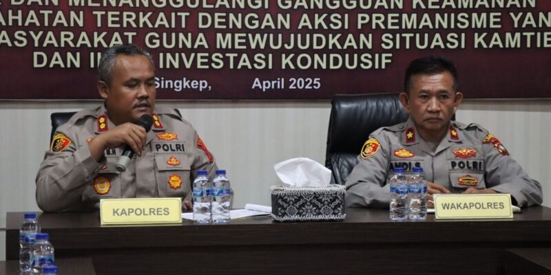 Kepala Kepolisian Resor (Kapolres) Lingga secara resmi membuka Latihan Pra Operasi (Latpraops) Pekat Seligi 2025 bertempat di Rupatama Mapolres Lingga, Jumat (2/5/2025). Foto: INIKEPRI.COM