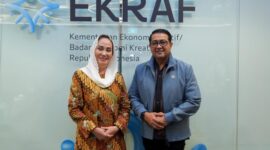 Bupati Natuna Cen Sui Lan melakukan audiensi resmi dengan Menteri Ekonomi Kreatif Republik Indonesia, Teuku Riefky Harsya, pada Jumat (16/5). Foto: INIKEPRI.COM
