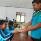 Madrasah Ibtidaiyah (MI) Darul Ulum Ranai resmi memulai pelaksanaan Program Makan Siang Gratis Bergizi yang diberikan oleh Badan Gizi Nasional. Foto; INIKEPRI.COM