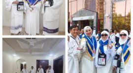 Sebanyak 16 jemaah haji asal Kabupaten Kepulauan Anambas tengah bersiap melaksanakan rangkaian puncak ibadah haji di Arafah, Muzdalifah, dan Mina (Armuzna), Rabu (4/6/2025) atau bertepatan dengan 8 Dzulhijjah 1446 H. Foto: INIKEPRI.COM