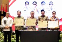 Penandatanganan Kesepakatan Bersama dan Capacity Building Kerja Sama Antar Daerah Pemerintah Provinsi Kepri, Jawa Tengah, Lampung, dan Maluku Utara, di Ballroom Marriott Hotel Harbour Bay Downtown, Kota Batam. Foto: INIKEPRI.COM/KepriProv 