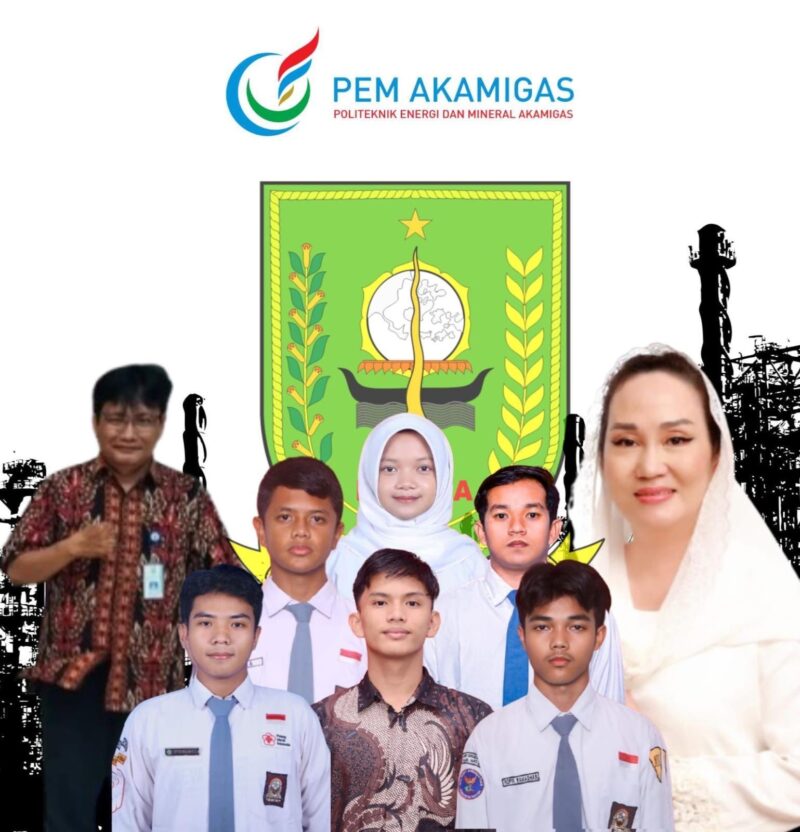 Enam pelajar Natuna yang mendapatkan Beasiswa AKA Migas Cepu. Foto: Bagian kerja sama Pemkab Natuna