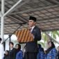 Upacara Peringatan Hari Lahir Pancasila Tingkat Kota Batam yang digelar di Dataran Engku Putri, Senin (2/6/2025). Foto: INIKEPRI.COM