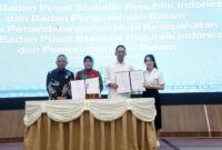 Pemerintah Kota (Pemko) Batam bersama Badan Pengusahaan (BP) Batam menandatangani nota kesepahaman (MoU) dengan Badan Pusat Statistik (BPS) Republik Indonesia, Rabu (4/6/2025). Penandatanganan ini berlangsung di Balairungsari, Lantai 3 Gedung Bida Utama BP Batam. Foto: INIKEPRI.COM