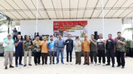 Wali Kota Batam, Amsakar Achmad, menghadiri acara Halal Bihalal dan Fun Day Keluarga Besar Legiun Veteran Republik Indonesia (LVRI) Kota Batam di Palm Spring Resort, Nongsa, Senin (9/6/2025). Foto: INIKEPRI.COM/Media Center Batam 