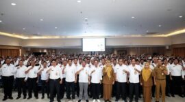 Wali Kota Batam Amsakar Achmad membuka kegiatan orientasi bagi Calon Pegawai Negeri Sipil (CPNS) dan Pegawai Pemerintah dengan Perjanjian Kerja (PPPK) di lingkungan Pemerintah Kota Batam tahun 2025, Selasa (10/6/2025). Foto: INIKEPRI.COM
