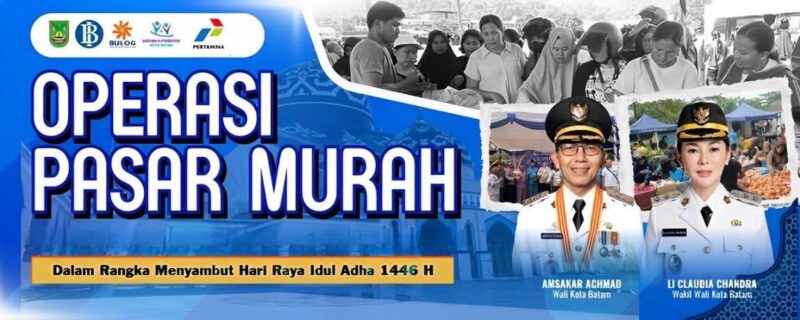 Flyer pasar murah Pemko Batam jelang Iduladha. Foto: Istimewa 