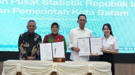 Badan Pengusahaan Batam melakukan penandatanganan Memorandum of Understanding (MoU) bersama Badan Pusat Statistik BPS RI bersamaan dengan Penandatanganan Nota Kesepakatan Pemerintah Kota Batam dengan Badan Pusat Statistik BPS RI. Foto: INIKEPRI.COM/BP Batam 
