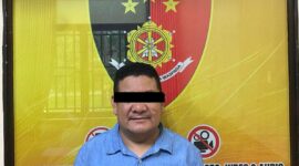 MG yang merupakan Komandan Satgas Ormas Lang Laut Kota Batam berhasil diringkus Direktorat Reserse Kriminal Umum (Ditreskrimum) Polda Kepulauan Riau. Foto: INIKEPRI.COM/Polda Kepri 