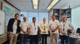 Bupati Natuna, Cen Sui Lan mengadakan audiensi dengan Deputi Kepala Satuan Kerja Khusus Pelaksana Kegiatan Usaha Hulu Minyak dan Gas Bumi (SKK Migas) di Kantor Pusat SKK Migas, Kamis (12/6) pagi. Foto: Istimewa 