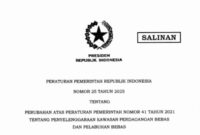 PP nomor 25 tahun 2025. Foto: Tangkapan Layar 