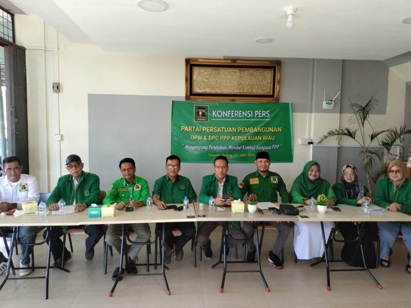 Konferensi Pers pengurus PPP di Tanjungpinang. Foto: INIKEPRI.COM