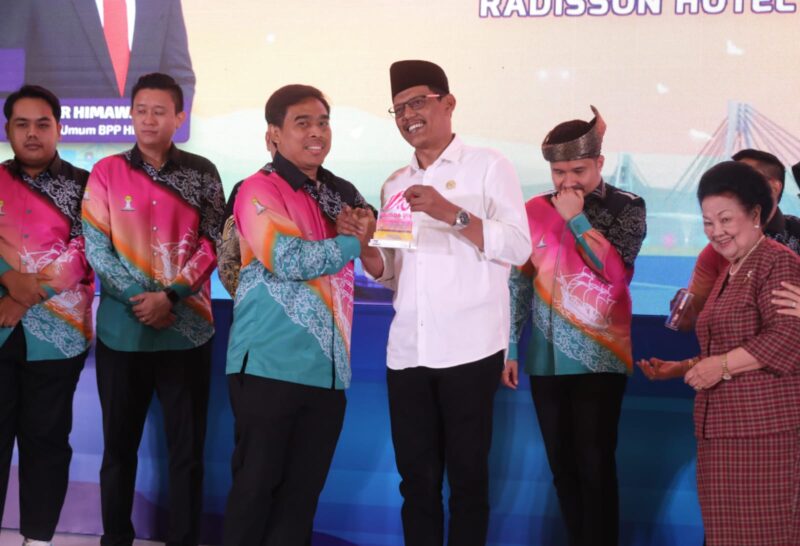 Ketua DPRD Kota Batam, Muhammad Kamaluddin saat menghadiri Musyawarah Daerah (Musda) ke-VII HIPMI Provinsi Kepulauan Riau, yang digelar di Hotel Radisson Sukajadi, Batam, Rabu malam (25/6/2025). Foto: INIKEPRI.COM