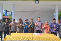 penandatanganan Nota Kesepahaman (MoU) yang digelar di halaman sekolah, Belakang Padang, Rabu (26/6/2025). Foto: INIKEPRI.COM