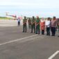 Bupati Natuna, Cen Sui Lan, menyambut secara resmi kedatangan Panglima Kodam I/Bukit Barisan (Mayjen TNI Rio Firdianto) dan Ketua Persit Kartika Chandra Kirana PD I/BB, Ny. Adhisthy Galuh Rio Firdianto, dalam kunjungan kerja mereka ke Kabupaten Natuna. Foto: Istimewa 