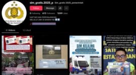 Unggahan yang menarasikan pembuatan SIM gratis 2025. Faktanya, Korlantas Polri menyatakan informasi tentang pembuatan SIM gratis dan SIM seumur hidup dipastikan hoaks. Foto: TikTok