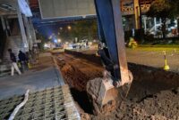 Badan Pengusahaan Batam (BP Batam) saat ini tengah melakukan pengerjaan perbaikan jalan di bawah JPO SP Plaza, Jl Letjen Suprapto, Sagulung. Foto: INIKEPRI.COM/BP Batam 