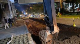Badan Pengusahaan Batam (BP Batam) saat ini tengah melakukan pengerjaan perbaikan jalan di bawah JPO SP Plaza, Jl Letjen Suprapto, Sagulung. Foto: INIKEPRI.COM/BP Batam 