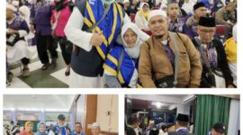 Suasana haru dan penuh syukur menyelimuti kedatangan tiga jemaah haji asal Kabupaten Kepulauan Anambas yang tergabung dalam Kloter 2 Debarkasi Batam (BTH), pada Jumat malam (13/6/2025). Foto: INIKEPRI.COM