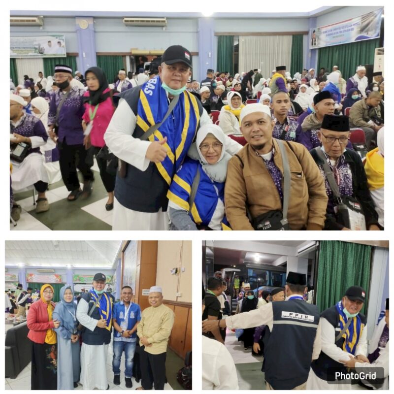 Suasana haru dan penuh syukur menyelimuti kedatangan tiga jemaah haji asal Kabupaten Kepulauan Anambas yang tergabung dalam Kloter 2 Debarkasi Batam (BTH), pada Jumat malam (13/6/2025). Foto: INIKEPRI.COM