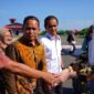Bupati Natuna Cen Sui Lan dalam penyambutan Delegasi Badan Nasional Pengelola Perbatasan (BNPP) RI di Bandara Raden Sadjad, Ranai, pada Sabtu (14/6/2025). Foto: Istimewa 