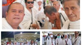 Sebanyak 16 jemaah haji asal Kabupaten Kepulauan Anambas yang tergabung dalam Kelompok Terbang (Kloter) 1, 2, dan 17 Embarkasi Batam (BTH) telah menyelesaikan seluruh rangkaian ibadah lontar jumrah di Mina dalam kondisi sehat dan penuh semangat. Foto: INIKEPRI.COM