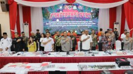 Wakil Wali Kota Batam sekaligus Wakil Kepala BP Batam, Li Claudia Chandra, menyampaikan apresiasi atas keberhasilan pengungkapan kasus dugaan tindak pidana pemalsuan sertifikat tanah yang diungkap oleh Satgas Anti Mafia Tanah Polda Kepri bersama jajaran Polresta Tanjungpinang. Foto: INIKEPRI.COM/Media Center Batam 