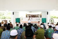 Amsakar dalam silaturahmi sekaligus penandatanganan amprah insentif Kecamatan Batam Kota, Nongsa, dan Sei Beduk di Masjid Tunwirun Naja (Tanjak), Bandara Hang Nadim, Selasa (15/7/2025). Foto: INIKEPRI.COM/Media Center Batam 