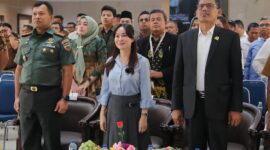 Wakil Wali Kota Batam, Li Claudia Chandra menghadiri peluncuran kelembagaan 80.000 Koperasi Desa/Kelurahan Merah Putih dalam rangkaian peringatan Hari Koperasi Nasional (Harkopnas) ke-78 yang digelar secara virtual, Senin (21/7/2025). Foto: INIKEPRI.COM/Media Center Batam
