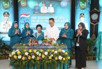 Wali Kota Batam, H. Amsakar Achmad, menghadiri peringatan Hari Kesatuan Gerak (HKG) PKK ke-53 tingkat Kota Batam yang digelar di Aula Engku Hamidah, Lantai IV Kantor Wali Kota Batam, Senin (28/7/2025). Foto: INIKEPRI.COM