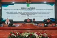 Bupati Natuna, Cen Sui Lan, secara resmi menyampaikan Rancangan Peraturan Daerah (Ranperda) tentang Pertanggungjawaban Pelaksanaan Anggaran Pendapatan dan Belanja Daerah (APBD) Tahun Anggaran 2024 kepada Dewan Perwakilan Rakyat Daerah (DPRD) Kabupaten Natuna, Kamis (3/7/2025). Foto: INIKEPRI.COM