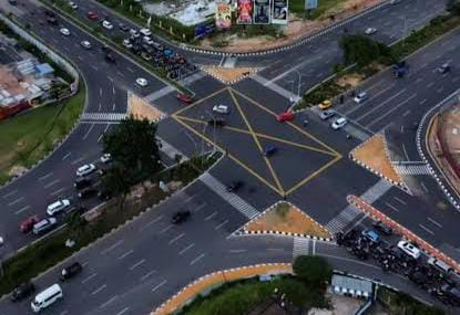 Simpang Frangki. Foto: Tangkapan Layar