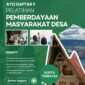 Flyer Program Pelatihan Pemberdayaan Masyarakat Desa yang akan dilakukan di 13 kota di Sumatera Utara. Foto: Diagram Indonesia Center & Pimpinan Wilayah Pemuda Muhammadiyah Sumut (PWPM Sumut)